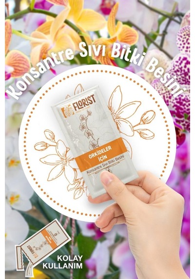 Florist Yeşil Yapraklı, Çiçekli Ve Orkide Bitki Besleme 3'lü Set