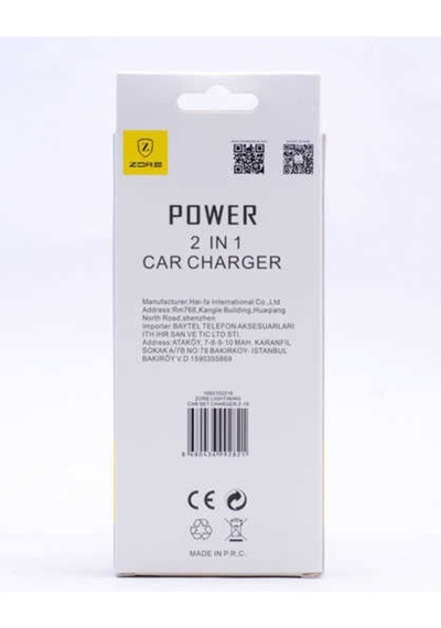 Zore Lightning Araç Şarj Seti Z-19 (509814476)