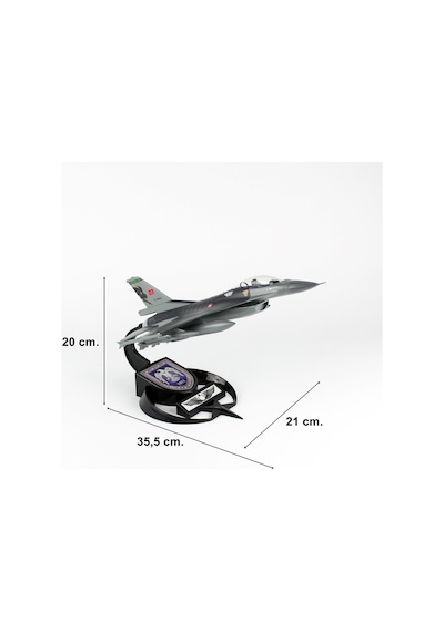 Akbamodel 1/48 F-16 Yarasa Filo Muharip Savaş Uçağı, Sergilemeye Hazır Standlı Model