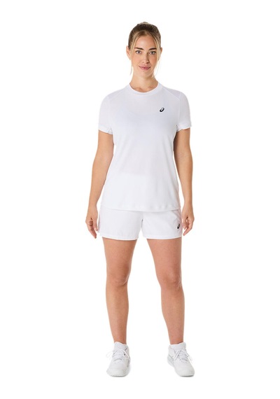 Asics Court Ss Top Kadın White Traditional Kısa Kollu Tshirt 2042a371-100 Beyaz