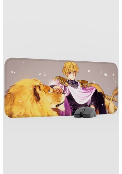 Ginga Eiyuu Densetsu Anime V5 - 70x30 Xl Gaming Kauçuk Kaymaz Taban Mouse Pad Fare Altlığı