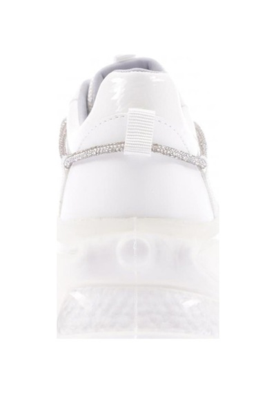 Dgn 70117-22y Kadın Bağcıklı Kalın Taban Sneakers Ayakkabı 70117-2027-R0198 Beyaz