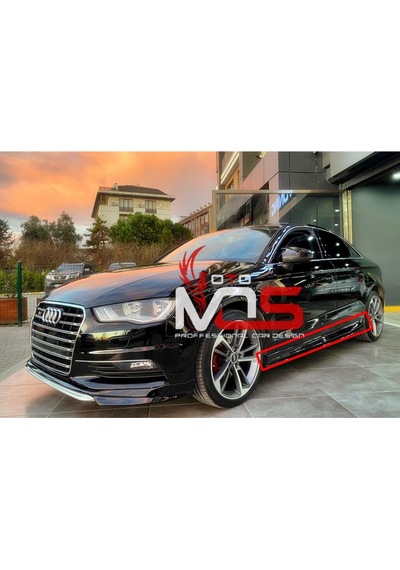 Audi A3 Sedan Aero Marşpiyel Sağ Sol Takım Fiberglass Boyasız