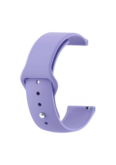 Caseonn Samsung Galaxy Uyumlu Watch 7 44mm Kordon Esnek Spor Silikon Kayış Lila
