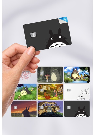 My Neighbor Totoro Kart Kaplama Sticker 8 Adet Tonari No Totoro Çok Renkli