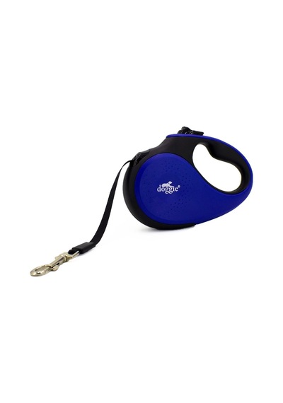 Doggie Soft Serisi Otomatik Uzatma Tasması S-15kg-5mt Lacivert