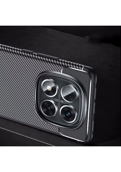 Xiaomi Redmi Note 14 Pro 5g Kılıf Kamera Çıkıntılı Karbon Desenli