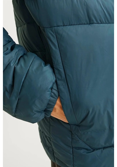 Jack & Jones Erkek Kapüşonlu Şişme Mont - 12258441 Yeşil
