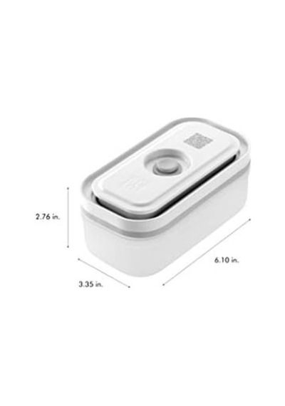 & Save Vakumlu Saklama Kabı, S, Plastik, Yarı Şeffaf-gri