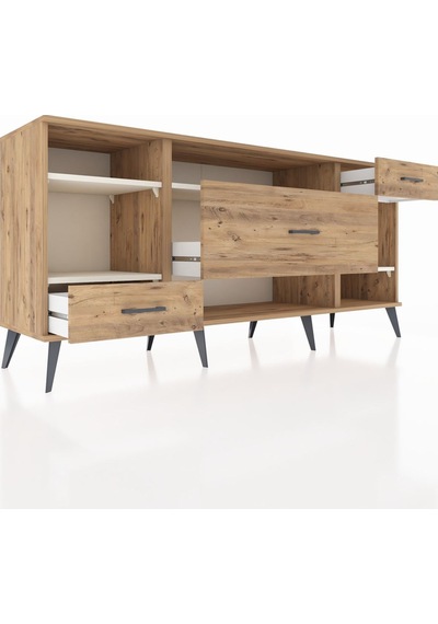 Hyperion Konsol 4 Raflı 3 Çekmeceli 176x44x83 Çam-aytaşı/çam Aytaşı/çam Hyperion Konsol 4 Raflı 3 Çekmeceli 176x44x83 Çam-aytaşı/çam Aytaşı/çam