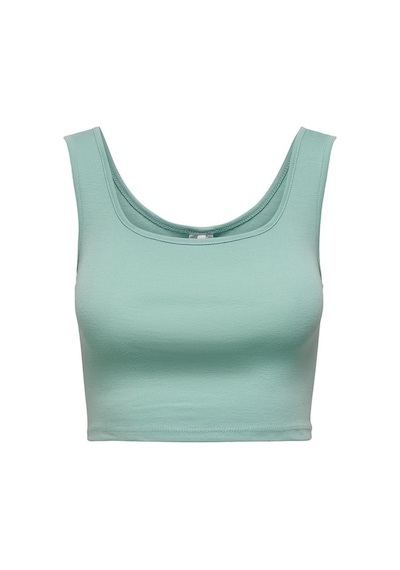 Only Kadın Kısa Cropped Top Yeşil - 15240303