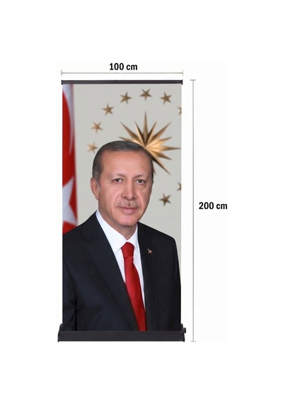 Cumhurbaşkanı Poster Baskılı Pro Roll Up Banner 100x200cm No:2 Diğer