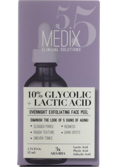 Medix 5.5 10% Glycolic + Lactic Acid Peeling Yüz Serumu 52 ML