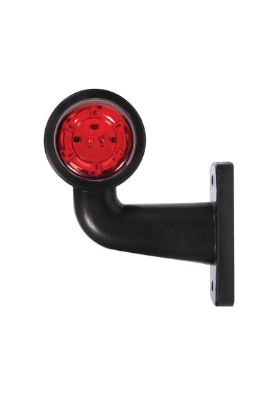 Ultra Mini Eğri Led İşaret Lambası Beyaz Kırmızı 12-24v 12 Led 80mm 1 Adet