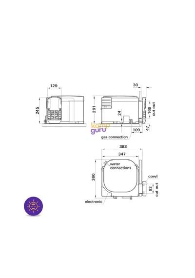 Truma Boiler B10 El Elektrikli Ve Gazlı Su Isıtıcı