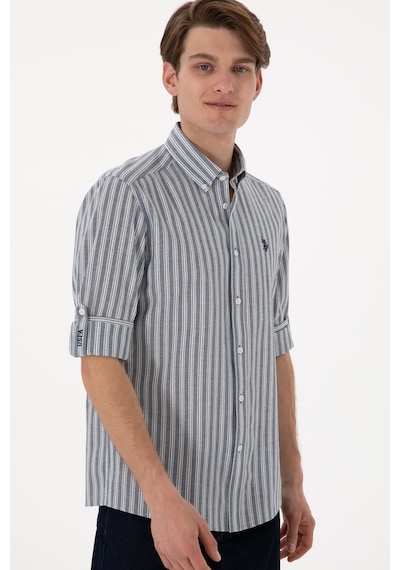 U.s. Polo Assn. Erkek Mavi Gömlek Desenli 50306349-vr036 Mavi U.s. Polo Assn. Erkek Mavi Gömlek Desenli 50306349-vr036 Mavi