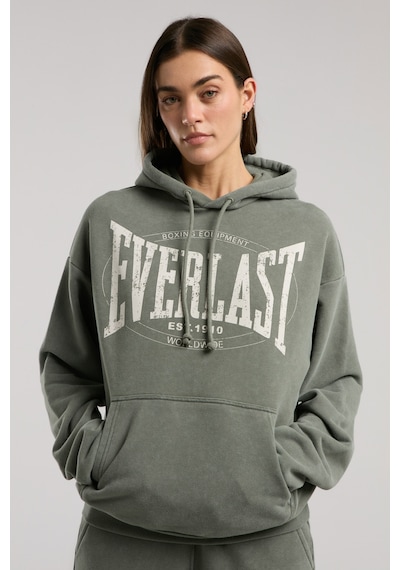 Everlast Authentic Boxing Wmn Oversize Haki Kadın Kapüşonlu Sweatshirt Haki