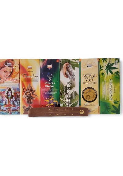 Lord Shiva, Chandan, 7 Power Hindus, White Sage, Astral, Cannabis 6x20 Tütsü-hediyeli