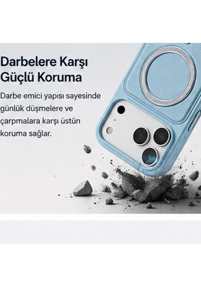 Bikapak Magpower Apple iPhone Uyumlu 18/17 Siyah Kapak