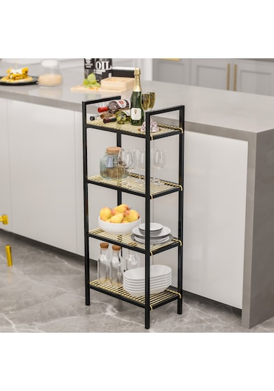 Bino Çok Amaçlı Düzenleyici Banyo Dolabı Mutfak Rafı Makyaj Ve Aksesuar Dolabı Telli Organizer Düzenleyici