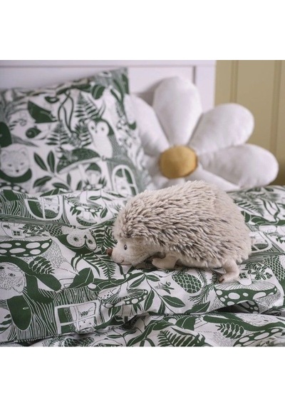 Ikea Skogsduva Tek Kişilik Nevresim Takımı 150 X 200 Cm Beyaz - Yeşil
