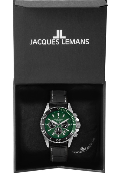 Jacques Lemans 1-2206c Lıverpool Dıver Erkek Kol Saati Gümüş - Siyah