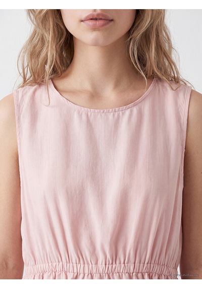 Lcw Vision Pembe Bisiklet Yaka Peplum Bluz