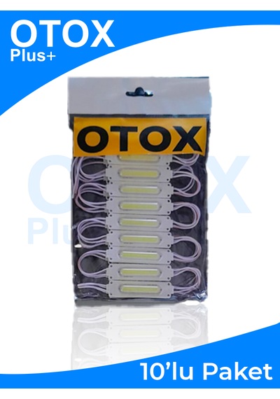 Ambiyans Led Premium Ofis , Araç & Ev Uyumlu Dc 12v 6 Renk Seçeneği 10'lu Paket Beyaz
