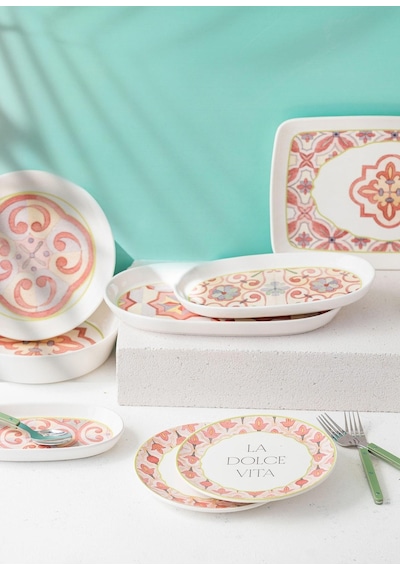 The Mia Dolce Vita Pasta Tabağı 19 CM 6'lı Set