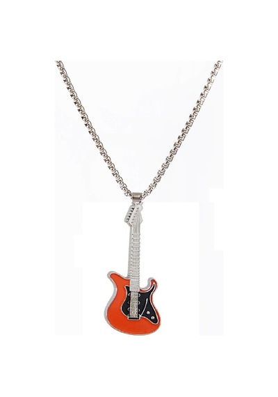 Gitar Kolye Paslanmaz Çelik Turuncu