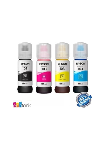 Epson 103 Mürekkep 4 Renk Seti L1110 63 ML