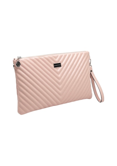 Silver Polo Crash Pudra Kapitone V Kadın Portföy Ve Clutch El Çantası Sp1034