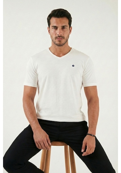 Buratti Erkek T Shirt 5902719 Ekru Ekru