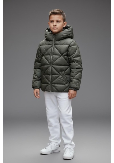 Benitto Kids Erkek Çocuk Şişme Mont 51378 Haki