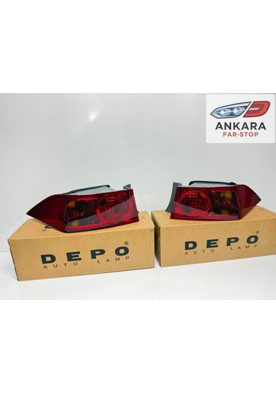 Honda Accord 2003 - 2005 Stop Lambası Sağ - Sol Dış 2 Adet Dış Stop - Depo Marka