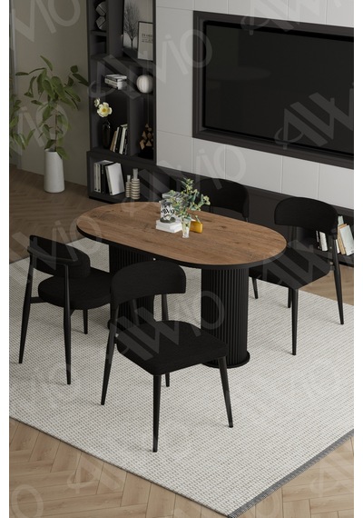 Avvio Norm Bohem Ayak Siyah Polo Sandalye 80x140 Mutfak Masa Sandalye Takımı Akçaağaç Avvio Norm Bohem Ayak Siyah Polo Sandalye 80x140 Mutfak Masa Sandalye Takımı Akçaağaç