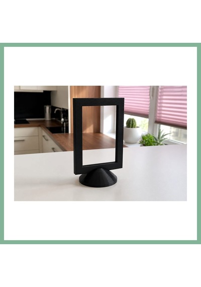 Bşkvirgo 3d Baskı Modern Fotoğraf Çerçevesi - Masaüstü Ve Raf Üstü Dekoratif Resimlik-siyah Bsk2026