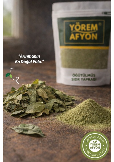 Yörem Afyon Huzur Ve Arınmanın Doğal Anahtarı Öğütülmüş Hakiki Sidr Yaprağı Toz Sedir - Sidir 60gr.