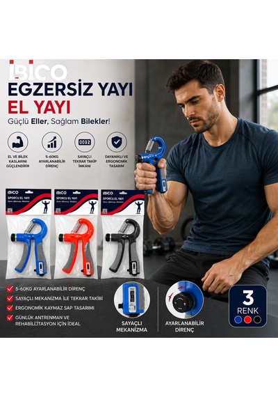 Ayarlı Ve Sayaçlı El Egzersiz Yayı Belirtilmemiş
