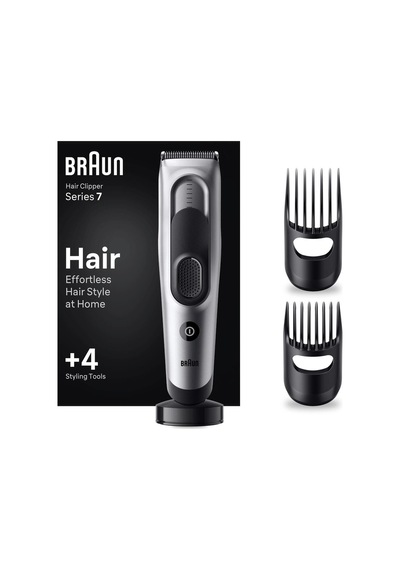 Braun Series 7 Hc7390, Erkekler İçin 17 Uzunluk Ayarına Sahip Saç Kesme Makinesi