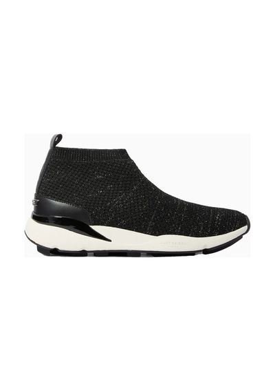 Kurt Geiger Knitted Runner Lüks Tasarım Kadın Sneaker Siyah