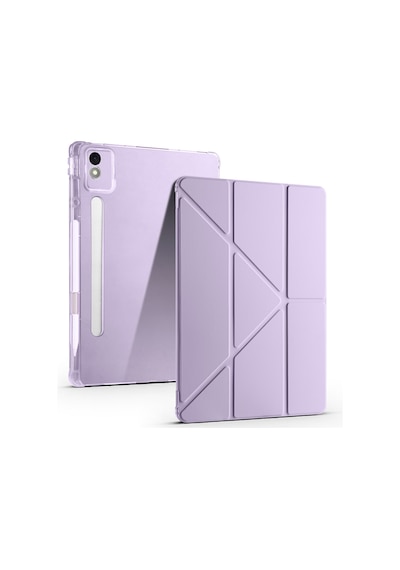 Lenovo Idea Tab Pro 12.7inç Tb-373fu Kılıf Kalem Bölmeli Trifolding Case Kılıf
