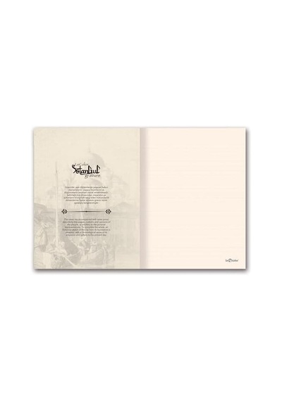 İstanbul Gravür Mini Journal Çizgili Külliye 103 Ivory