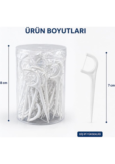 Orret Home Kürdanlı Diş İpi 40 Adet Diş İpli Kürdan, Diş Temizleme Çubuğu, Ağız Ve Diş Hijyen Seti, Taşınabilir Kutulu Floss Kürdan, Pratik Ağız Bakım Aparatı
