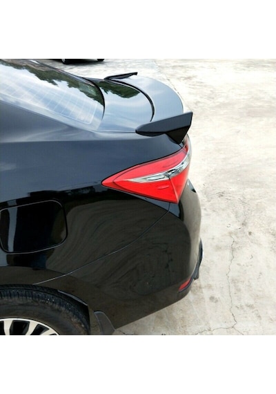 Toyota Corolla Uyumlu 2014-2018 Spoıler-Trd Genıs Kenar Pıano   Black