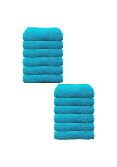 12Li Paket Boya Tutmayan Mikrofiber El Yüz Spor Kuaför Havlusu 50 (535697232)