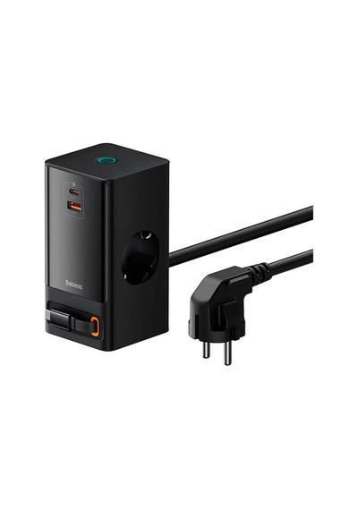 Os- Powercombo Dijital Priz 2ac+1u+1c+geri Çekilebilir-c 65w 1.5m Güç Kablosu İle Ab Siyah