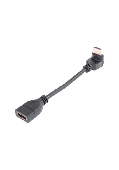 Lunatic 8446 Hdmi Dişi Erkek Uzatma 90 Derece Dirsek Çevirici Dönüştürücü Kablosu