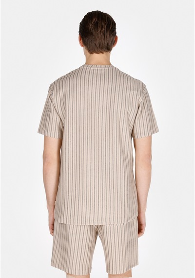 Colin's Colins Comfort Fit Yuvarlak Yaka Çizgili Erkek Bej Kısa Kol Tişört Cl1074141 Q1.v2 Bed Beıge Strıped Colin's Colins Comfort Fit Yuvarlak Yaka Çizgili Erkek Bej Kısa Kol Tişört Cl1074141 Q1.v2 Bed Beıge Strıped
