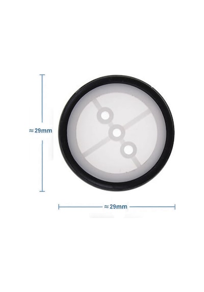 29mm Mini Rubber Tekerlek 2mm Mil Uyumlu Robot Oyuncak Wheel